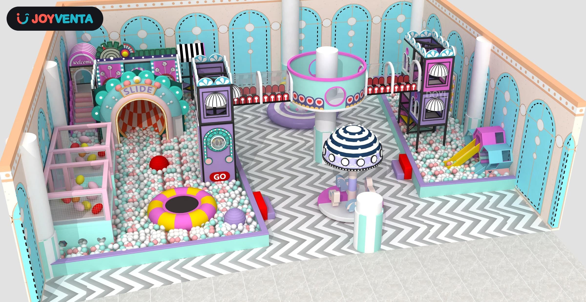 Mint Carousel Castle