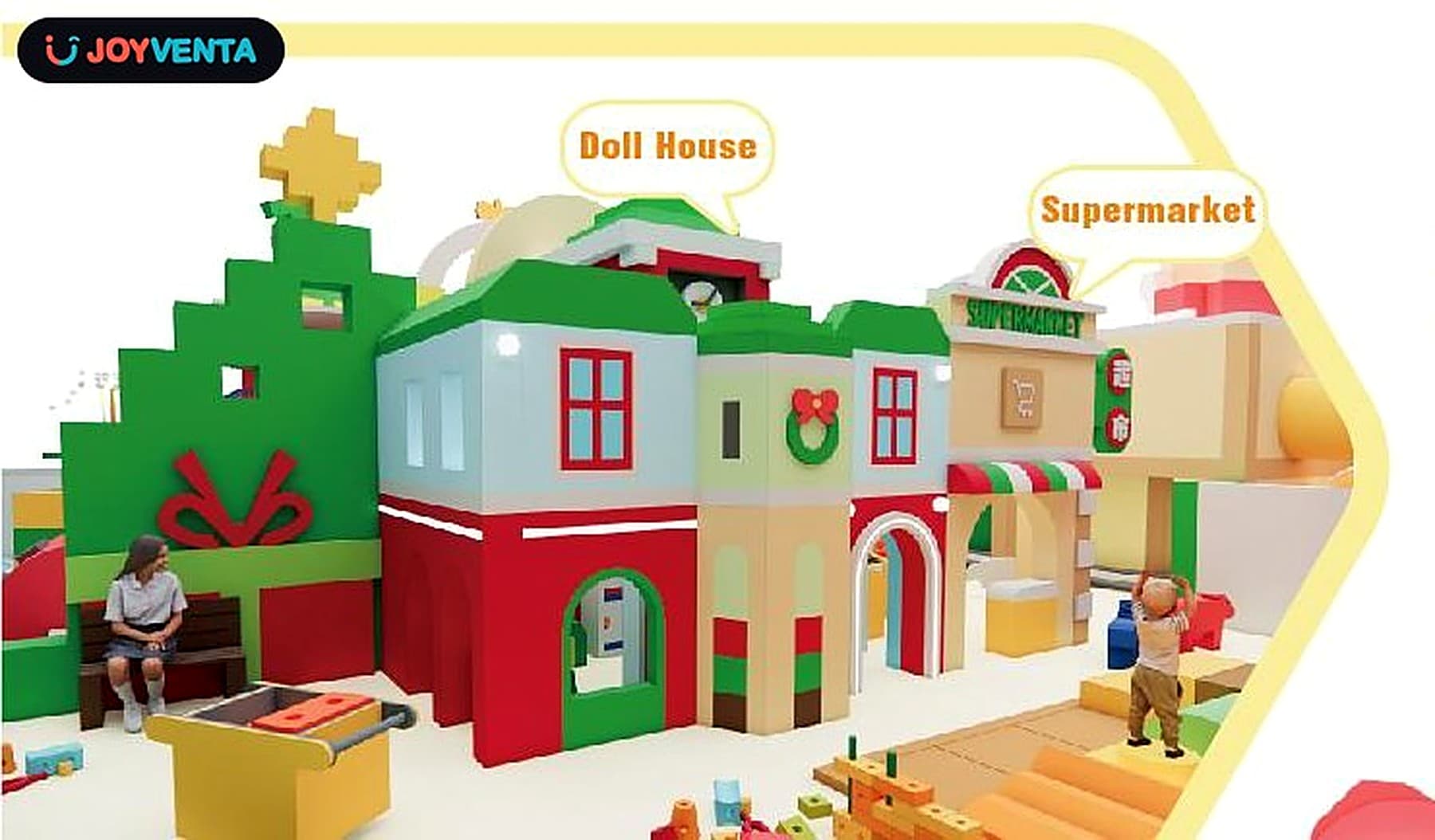 Christmas Block Village