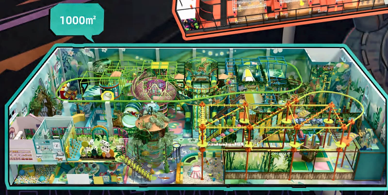 Trendy sports arena