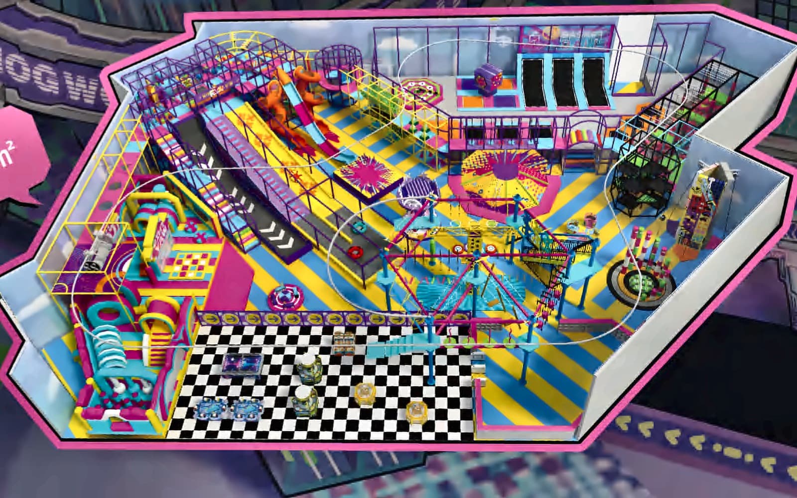 Trendy sports arena