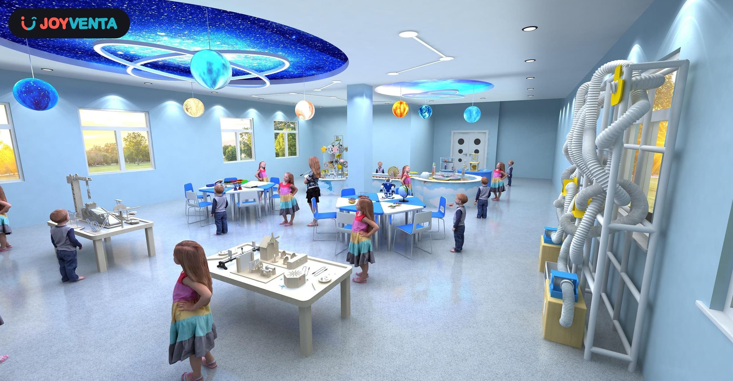 Salle Orbite bleue