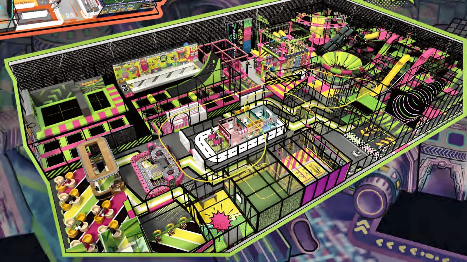 Trendy sports arena