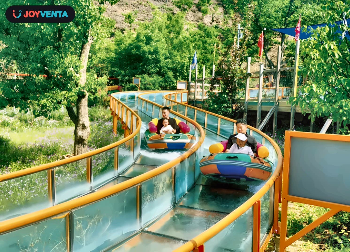 Glass Water Slide