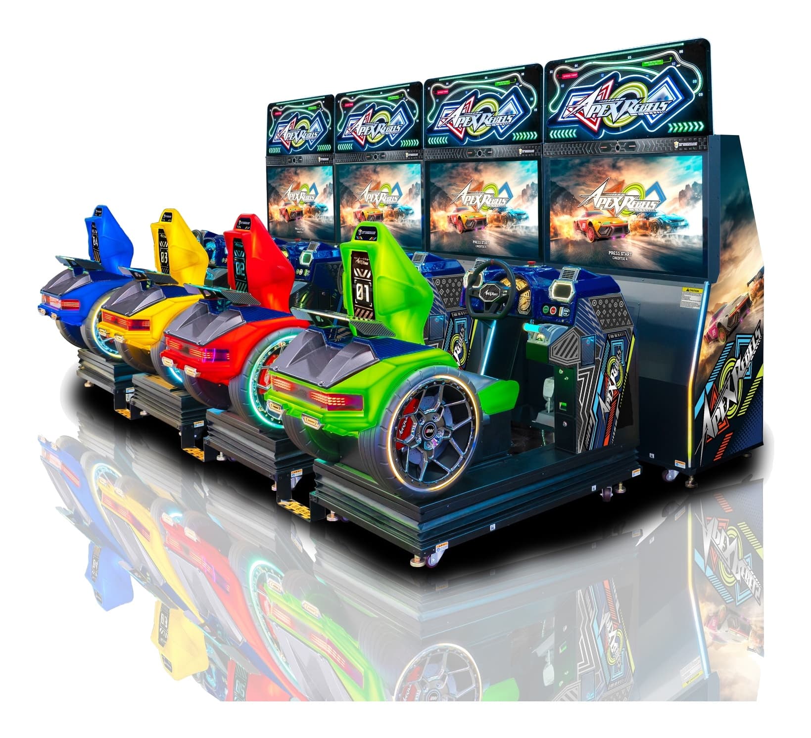 Apex Rebels 65" Racing Simulator